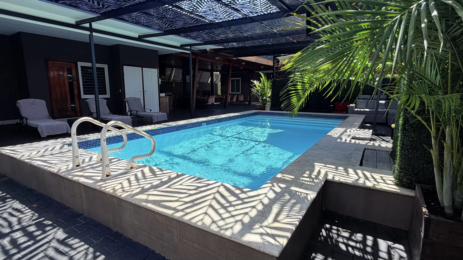 Pavema swimming pool in the sunshine